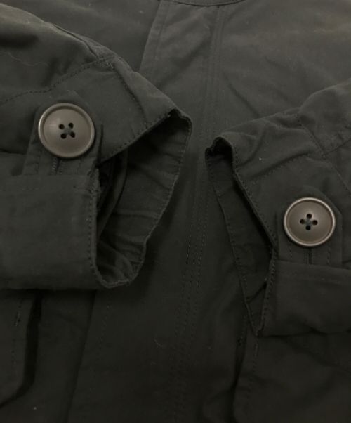 WYM LIDNM（ウィム バイ リドム）WYM LIDNM (ウィム バイ リドム) LAYERED 3WAY MILITARY BLOUSON ブラック サイズ:Mの古着・服飾アイテム