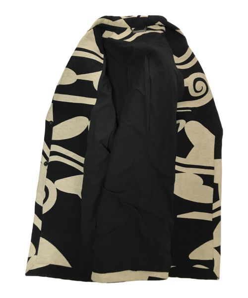 DIANE VON FURSTENBERG（ダイアンフォンファステンバーグ）DIANE VON FURSTENBERG (ダイアンフォンファステンバーグ) 総柄コート ブラック サイズ:Sの古着・服飾アイテム