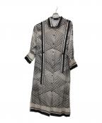 ADOREアドーア）の古着「オプティカルプリントワンピース」｜アイボリー