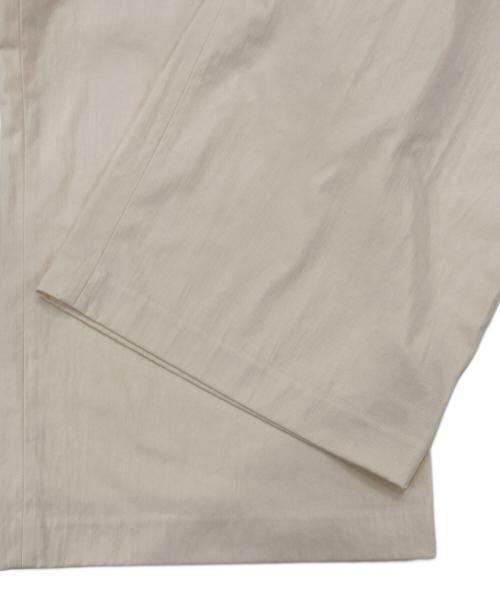 Adam et Rope（アダム エ ロペ）Adam et Rope (アダム エ ロペ) バイカラーベルトドレスパンツ アイボリー サイズ:38の古着・服飾アイテム