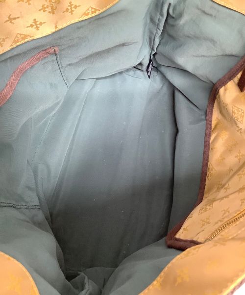 russet（ラシット）russet (ラシット) ラインプリントトートバッグ ブラウンの古着・服飾アイテム