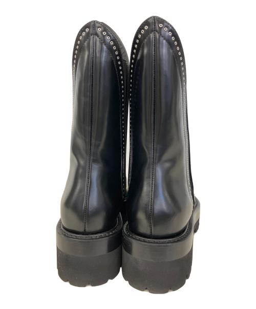 ALAIA（アライア）ALAIA (アライア) マイクロアイレットレザーアンクルブーツ ブラック サイズ:38の古着・服飾アイテム