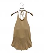 CLANEクラネ）の古着「HALTER NECK CUP IN TOPS」｜ベージュ