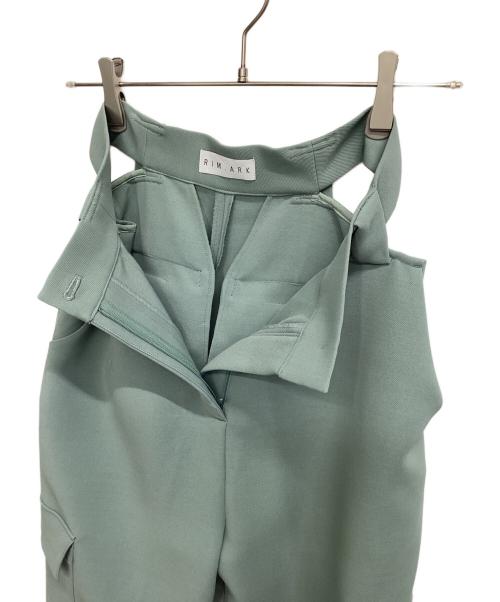RIM.ARK（リムアーク）RIM.ARK (リムアーク) ウエストスリットオープンパンツ ライトグリーン サイズ:36の古着・服飾アイテム