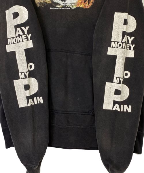 SAINT MICHAEL（セントマイケル）SAINT MICHAEL (セントマイケル) PAY MONEY TO MY PAIN (ペイ・マネー・トゥ・マイ ペイン) プルオーバーパーカー ブラック サイズ:Lの古着・服飾アイテム