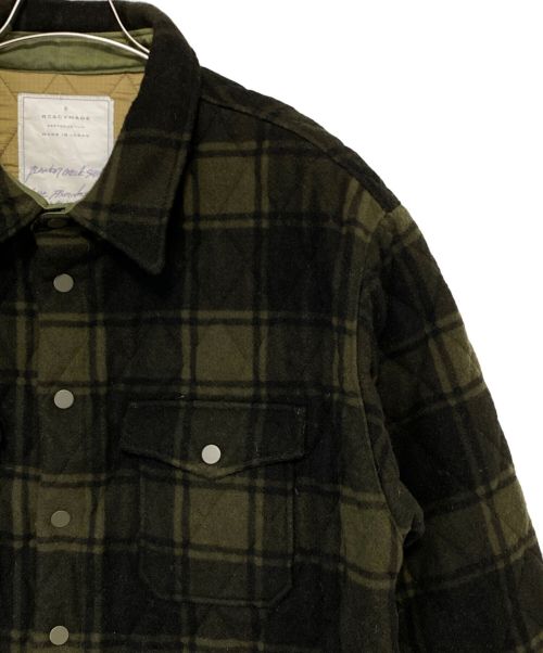 READYMADE（レディメイド）READYMADE (レディメイド) Blanket Check Shirt（ブランケット チェック シャツ） オリーブ サイズ:1の古着・服飾アイテム