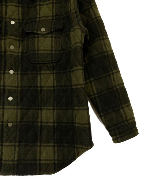 READYMADE（レディメイド）READYMADE (レディメイド) Blanket Check Shirt（ブランケット チェック シャツ） オリーブ サイズ:1の古着・服飾アイテム