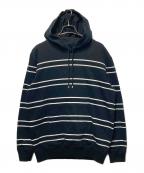 Saint Laurent Parisサンローランパリ）の古着「プルオーバーパーカー」｜ブラック×ホワイト