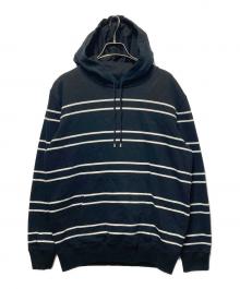 Saint Laurent Paris（サンローランパリ）の古着「プルオーバーパーカー」｜ブラック×ホワイト