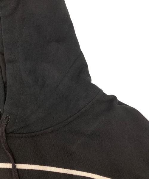 Saint Laurent Paris（サンローランパリ）Saint Laurent Paris (サンローランパリ) プルオーバーパーカー ブラック×ホワイト サイズ:Ｌの古着・服飾アイテム