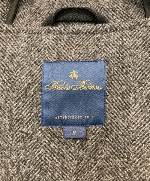 BROOKS BROTHERS（ブルックスブラザーズ）BROOKS BROTHERS (ブルックスブラザーズ) ウールヘリンボーンダッフルコート グレー サイズ:SIZE Mの古着・服飾アイテム