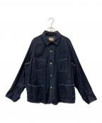 BONCOURAボンクラ）の古着「デニムカバーオール」｜インディゴ