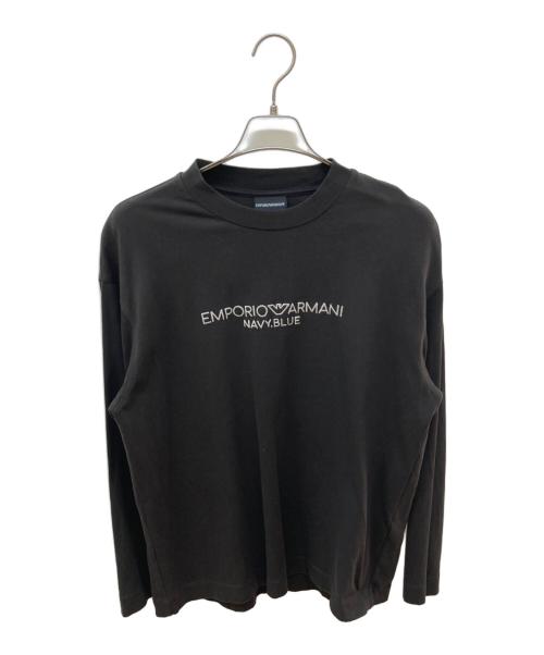 EMPORIO ARMANI（エンポリオ アルマーニ）EMPORIO ARMANI (エンポリオアルマーニ) ロングスリーブカットソー グレー サイズ:Lの古着・服飾アイテム