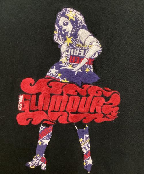 Hysteric Glamour（ヒステリックグラマー）Hysteric Glamour (ヒステリックグラマー) VIXEN GIRL刺繍 Tシャツ ブラック サイズ:Lの古着・服飾アイテム