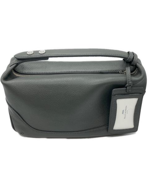 PELLE MORBIDA（ペッレモルビダ）PELLE MORBIDA (ペッレモルビダ) ハンドルバッグ 本革 グレーの古着・服飾アイテム