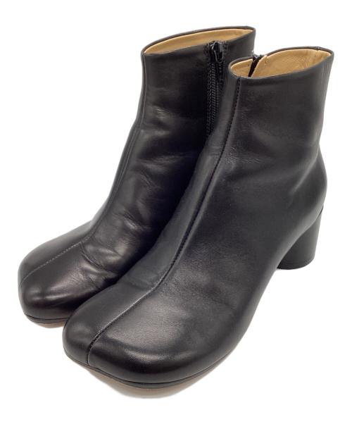 MM6 Maison Margiela（エムエムシックスメゾンマルジェラ）MM6 Maison Margiela (エムエムシックスメゾンマルジェラ) アンクルブーツ ブラック サイズ:37の古着・服飾アイテム