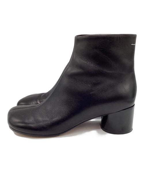 MM6 Maison Margiela（エムエムシックスメゾンマルジェラ）MM6 Maison Margiela (エムエムシックスメゾンマルジェラ) アンクルブーツ ブラック サイズ:37の古着・服飾アイテム