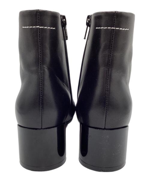 MM6 Maison Margiela（エムエムシックスメゾンマルジェラ）MM6 Maison Margiela (エムエムシックスメゾンマルジェラ) アンクルブーツ ブラック サイズ:37の古着・服飾アイテム
