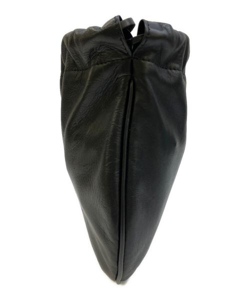 CHACOLI HYKE（チャコリ ハイク）CHACOLI HYKE (チャコリ ハイク) leather drawstring bag ブラックの古着・服飾アイテム
