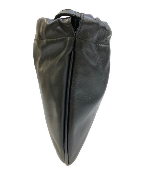 CHACOLI HYKE（チャコリ ハイク）CHACOLI HYKE (チャコリ ハイク) leather drawstring bag ブラックの古着・服飾アイテム