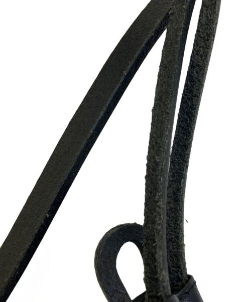 CHACOLI HYKE（チャコリ ハイク）CHACOLI HYKE (チャコリ ハイク) leather drawstring bag ブラックの古着・服飾アイテム