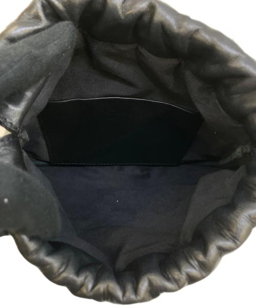 CHACOLI HYKE（チャコリ ハイク）CHACOLI HYKE (チャコリ ハイク) leather drawstring bag ブラックの古着・服飾アイテム