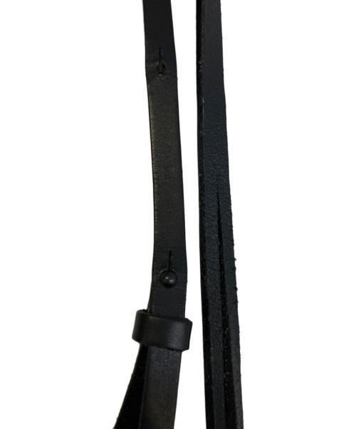 CHACOLI HYKE（チャコリ ハイク）CHACOLI HYKE (チャコリ ハイク) leather drawstring bag ブラックの古着・服飾アイテム