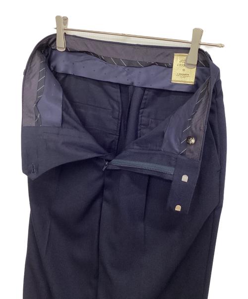 journal standard L'essage（ジャーナルスタンダード レサージュ）journal standard L'essage (ジャーナルスタンダード レサージュ) ウールトリコチン2タックワイドパンツ ネイビー サイズ:38の古着・服飾アイテム