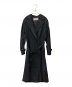ADOREアドーア）の古着「コットンツイルロングコート」｜ブラック