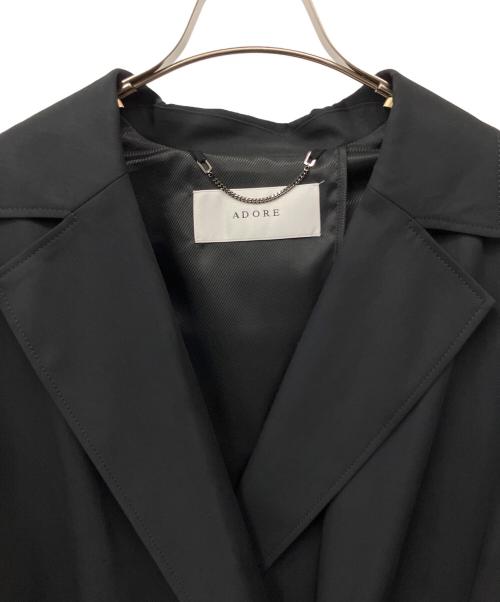 ADORE（アドーア）ADORE (アドーア) コットンツイルロングコート ブラック サイズ:36の古着・服飾アイテム