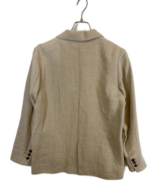 Curensology（カレンソロジー）Curensology (カレンソロジー) リネンテーラードジャケット ベージュ サイズ:Freeの古着・服飾アイテム