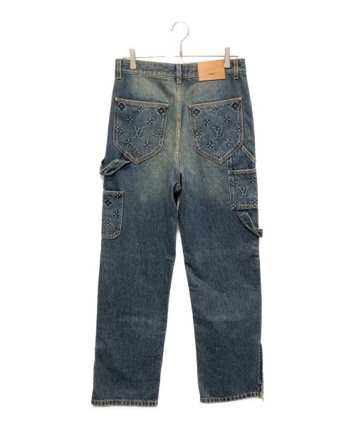 LOUIS VUITTON（ルイ ヴィトン）LOUIS VUITTON (ルイ ヴィトン) 23AW ワークウエア デニム カーペンターパンツ インディゴ サイズ:29の古着・服飾アイテム