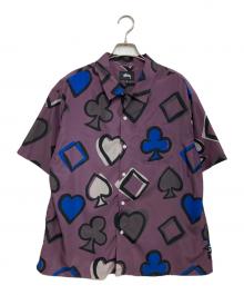 stussy（ステューシー）の古着「CARD SUITS SHIRT」｜パープル