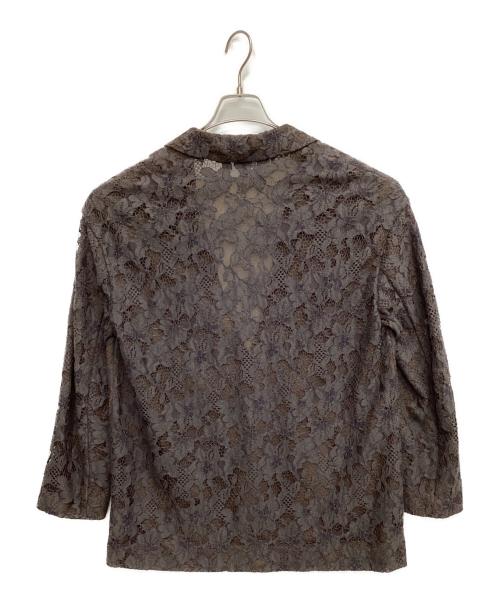 Noble（ノーブル）Noble (ノーブル) レースオーバージャケット ブラウン サイズ:Freeの古着・服飾アイテム