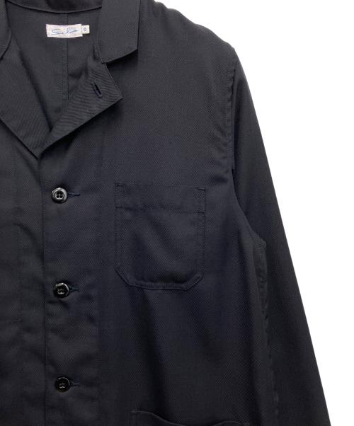 sans limite（サンリミット）Sans limite (サンリミット) ギャバ ショップコート ネイビーの古着・服飾アイテム