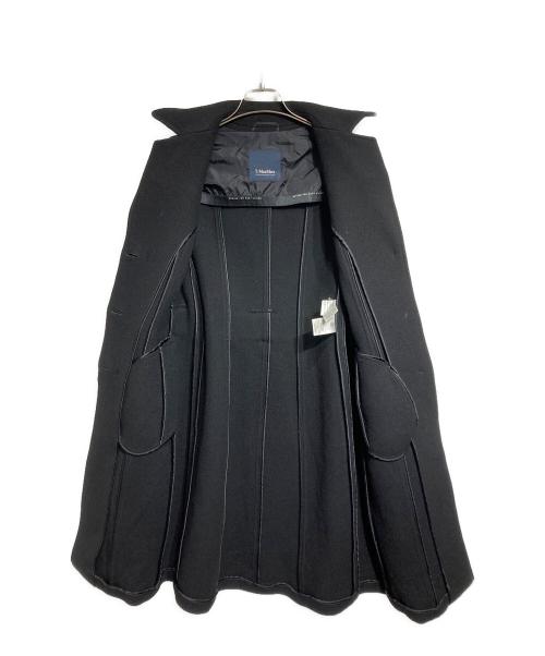 'S Max Mara（エスマックスマーラ）'S Max Mara (エスマックスマーラ) ウールベルテッド比翼コート ブラック サイズ:38の古着・服飾アイテム