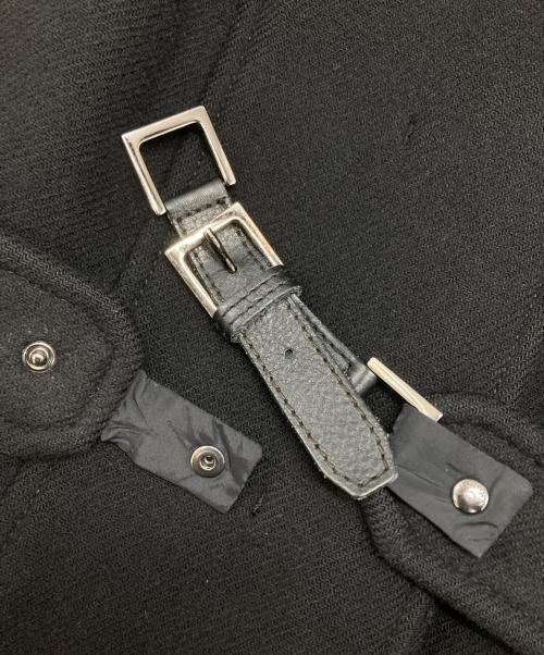 'S Max Mara（エスマックスマーラ）'S Max Mara (エスマックスマーラ) ウールベルテッド比翼コート ブラック サイズ:38の古着・服飾アイテム