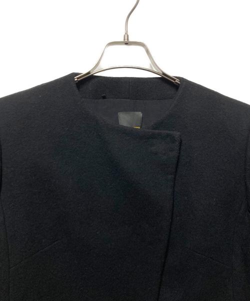 FENDI（フェンディ）FENDI (フェンディ) ノーカラーウールコート ブラック サイズ:40の古着・服飾アイテム