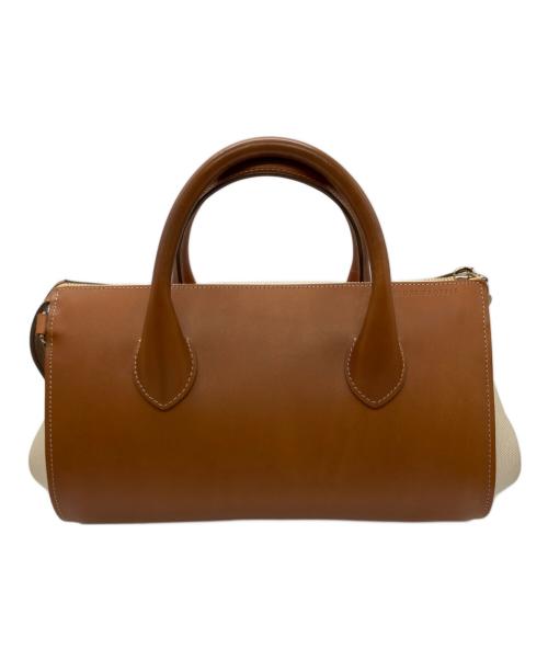 GLOBE-TROTTER（グローブトロッター）GLOBE-TROTTER (グローブトロッター) プロペラ2WAYショルダーバッグ ブラウンの古着・服飾アイテム