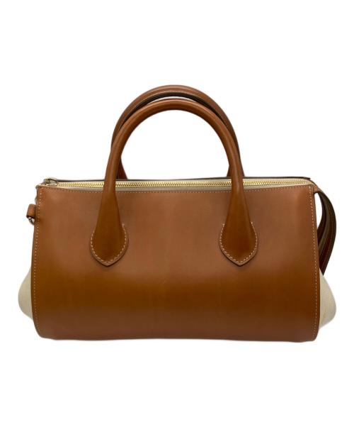 GLOBE-TROTTER（グローブトロッター）GLOBE-TROTTER (グローブトロッター) プロペラ2WAYショルダーバッグ ブラウンの古着・服飾アイテム