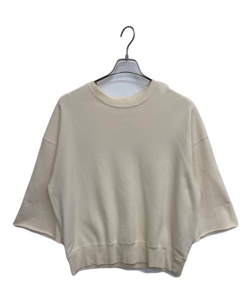 Plage（プラージュ）Plage (プラージュ) Cut Off Sweat 半袖スウェット アイボリー サイズ:Freeの古着・服飾アイテム