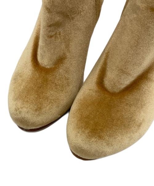 James Smith（ジェームス スミス）JAMES SMITH (ジェームス スミス) ベロアブーツ イエロー サイズ:size36の古着・服飾アイテム