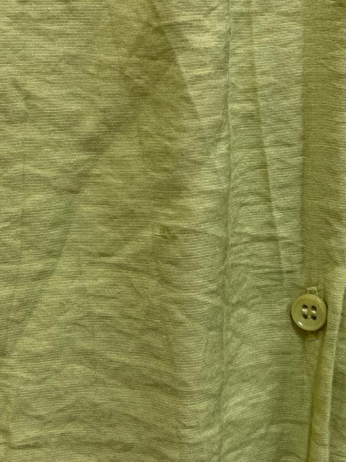 UNFILO（アンフィーロ）UNFILO (アンフィーロ) ヴィンテージシアー ギャザーワンピース 黄緑 サイズ:SIZE Mの古着・服飾アイテム