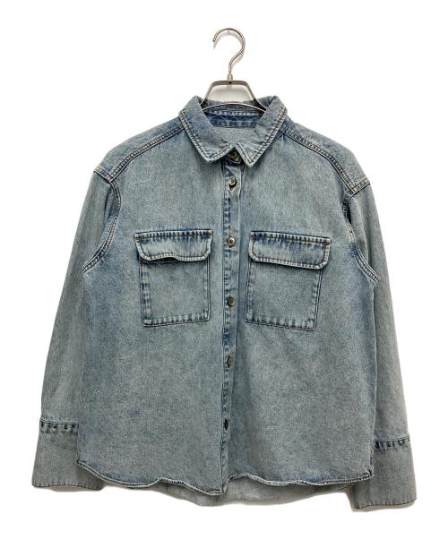 GRACE CONTINENTAL（（グレースコンチネンタル）GRACE CONTINENTAL (（グレースコンチネンタル) スタッズデニムシャツ ブルー サイズ:36の古着・服飾アイテム