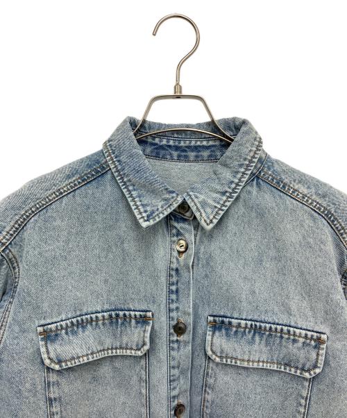GRACE CONTINENTAL（（グレースコンチネンタル）GRACE CONTINENTAL (（グレースコンチネンタル) スタッズデニムシャツ ブルー サイズ:36の古着・服飾アイテム