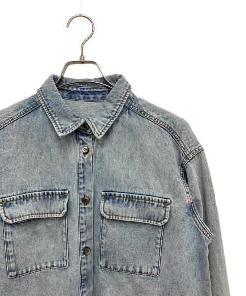 GRACE CONTINENTAL（（グレースコンチネンタル）GRACE CONTINENTAL (（グレースコンチネンタル) スタッズデニムシャツ ブルー サイズ:36の古着・服飾アイテム