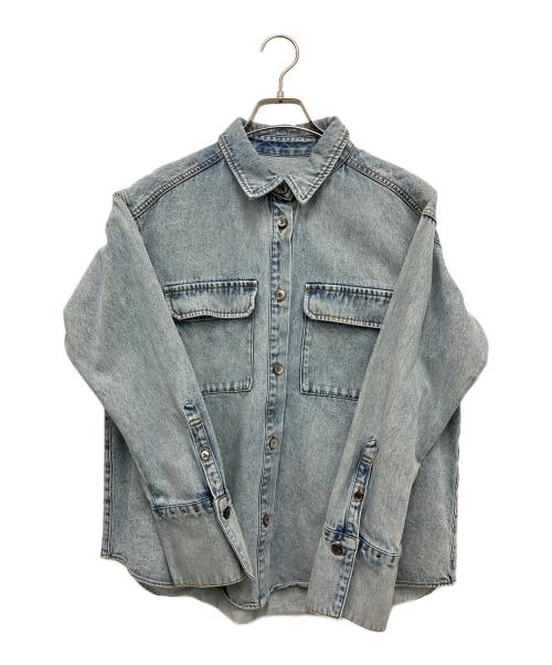GRACE CONTINENTAL（（グレースコンチネンタル）GRACE CONTINENTAL (（グレースコンチネンタル) スタッズデニムシャツ ブルー サイズ:36の古着・服飾アイテム