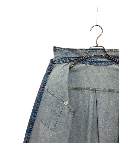 GRACE CONTINENTAL（（グレースコンチネンタル）GRACE CONTINENTAL (（グレースコンチネンタル) スタッズデニムシャツ ブルー サイズ:36の古着・服飾アイテム