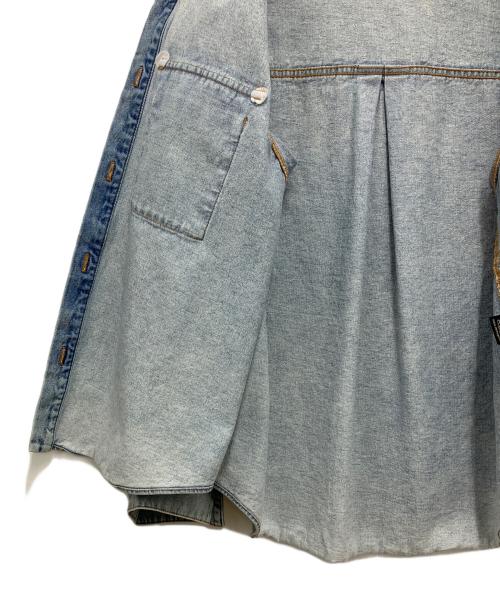 GRACE CONTINENTAL（（グレースコンチネンタル）GRACE CONTINENTAL (（グレースコンチネンタル) スタッズデニムシャツ ブルー サイズ:36の古着・服飾アイテム