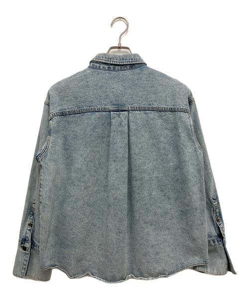 GRACE CONTINENTAL（（グレースコンチネンタル）GRACE CONTINENTAL (（グレースコンチネンタル) スタッズデニムシャツ ブルー サイズ:36の古着・服飾アイテム